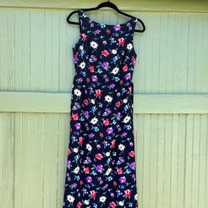 90’s boat neck floral